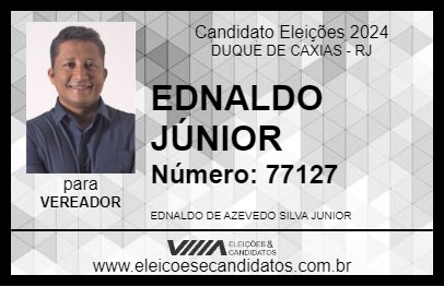 Candidato EDNALDO JÚNIOR 2024 - DUQUE DE CAXIAS - Eleições