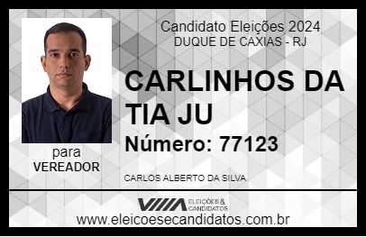 Candidato CARLINHOS DA TIA JU 2024 - DUQUE DE CAXIAS - Eleições