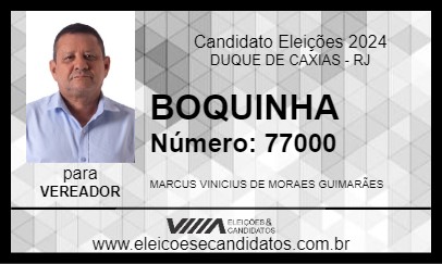 Candidato BOQUINHA 2024 - DUQUE DE CAXIAS - Eleições