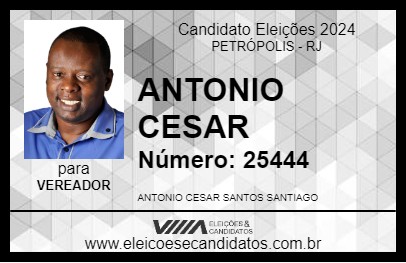 Candidato ANTONIO CESAR 2024 - PETRÓPOLIS - Eleições