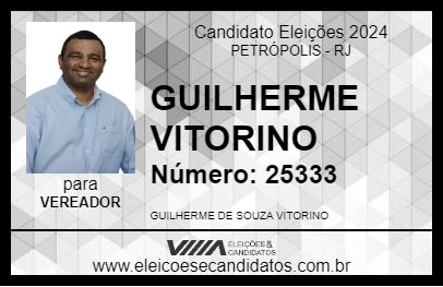 Candidato GUILHERME VITORINO 2024 - PETRÓPOLIS - Eleições