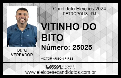 Candidato VITINHO DO BITO 2024 - PETRÓPOLIS - Eleições