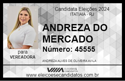 Candidato ANDREZA DO MERCADO 2024 - ITATIAIA - Eleições