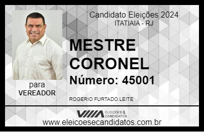 Candidato MESTRE CORONEL 2024 - ITATIAIA - Eleições