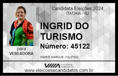 Candidato INGRID DO TURISMO 2024 - ITATIAIA - Eleições