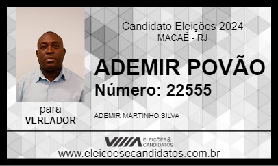 Candidato ADEMIR POVÃO 2024 - MACAÉ - Eleições