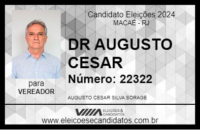 Candidato DR AUGUSTO CESAR 2024 - MACAÉ - Eleições