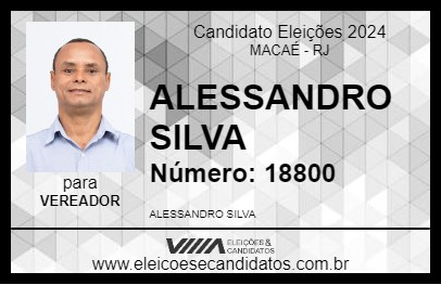 Candidato ALESSANDRO SILVA 2024 - MACAÉ - Eleições