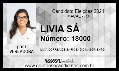 Candidato LIVIA SÁ 2024 - MACAÉ - Eleições