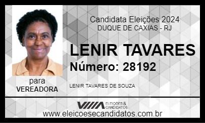 Candidato LENIR TAVARES 2024 - DUQUE DE CAXIAS - Eleições