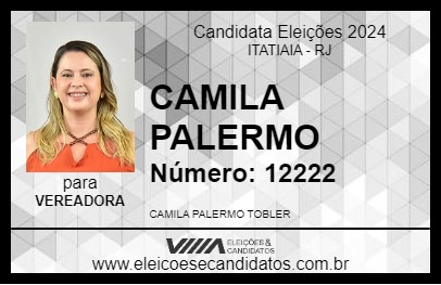 Candidato CAMILA PALERMO 2024 - ITATIAIA - Eleições