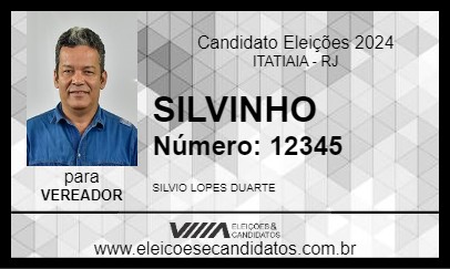 Candidato SILVINHO 2024 - ITATIAIA - Eleições