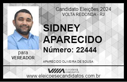 Candidato SIDNEY APARECIDO 2024 - VOLTA REDONDA - Eleições