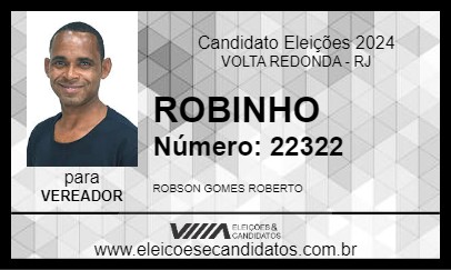 Candidato ROBINHO 2024 - VOLTA REDONDA - Eleições