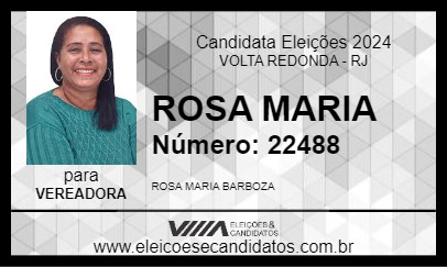 Candidato ROSA MARIA 2024 - VOLTA REDONDA - Eleições