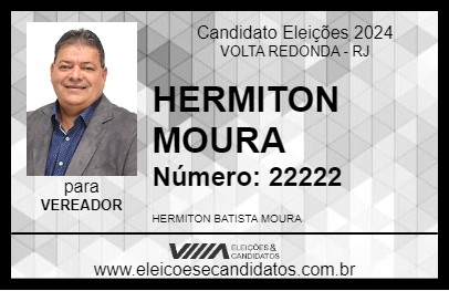 Candidato HERMITON MOURA 2024 - VOLTA REDONDA - Eleições