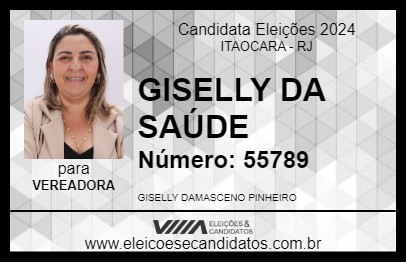 Candidato GISELLY DA SAÚDE 2024 - ITAOCARA - Eleições