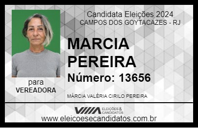 Candidato MARCIA PEREIRA 2024 - CAMPOS DOS GOYTACAZES - Eleições