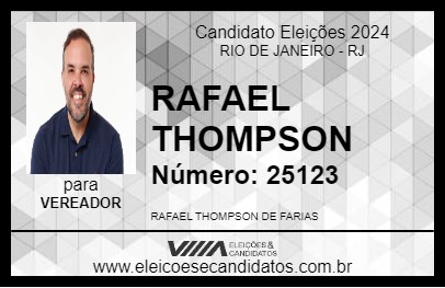 Candidato RAFAEL THOMPSON 2024 - RIO DE JANEIRO - Eleições