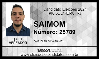 Candidato SAIMOM 2024 - RIO DE JANEIRO - Eleições