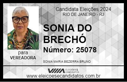 Candidato SONIA DO BRECHÓ 2024 - RIO DE JANEIRO - Eleições