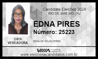 Candidato EDNA PIRES 2024 - RIO DE JANEIRO - Eleições