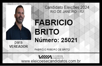 Candidato FABRICIO BRITO 2024 - RIO DE JANEIRO - Eleições