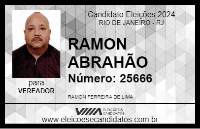 Candidato RAMON ABRAHÃO 2024 - RIO DE JANEIRO - Eleições