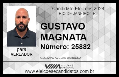 Candidato GUSTAVO MAGNATA 2024 - RIO DE JANEIRO - Eleições