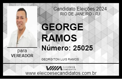 Candidato GEORGE RAMOS 2024 - RIO DE JANEIRO - Eleições