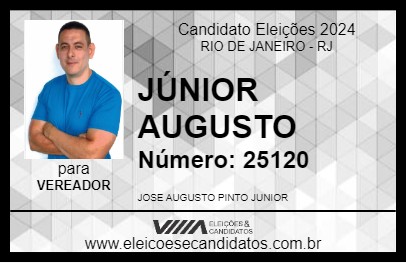 Candidato JÚNIOR AUGUSTO 2024 - RIO DE JANEIRO - Eleições