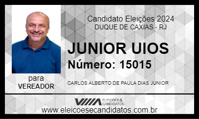 Candidato JUNIOR UIOS 2024 - DUQUE DE CAXIAS - Eleições