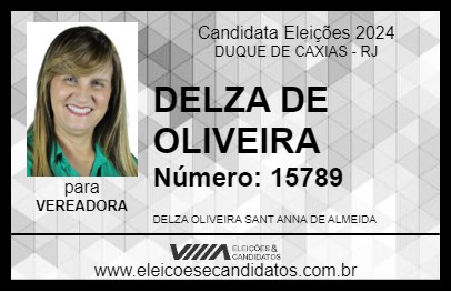 Candidato DELZA DE OLIVEIRA 2024 - DUQUE DE CAXIAS - Eleições