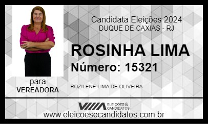 Candidato ROSINHA LIMA 2024 - DUQUE DE CAXIAS - Eleições