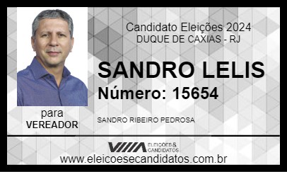 Candidato SANDRO LELIS 2024 - DUQUE DE CAXIAS - Eleições