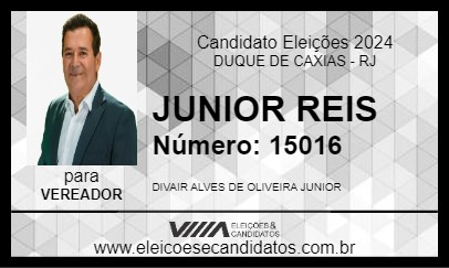 Candidato JUNIOR REIS 2024 - DUQUE DE CAXIAS - Eleições