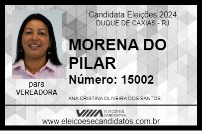 Candidato MORENA DO PILAR 2024 - DUQUE DE CAXIAS - Eleições