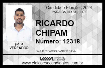 Candidato RICARDO CHIPAM 2024 - PARAÍBA DO SUL - Eleições