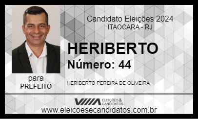 Candidato HERIBERTO 2024 - ITAOCARA - Eleições