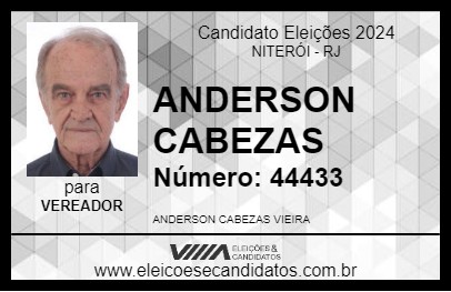 Candidato ANDERSON CABEZAS 2024 - NITERÓI - Eleições