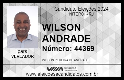 Candidato WILSON ANDRADE 2024 - NITERÓI - Eleições