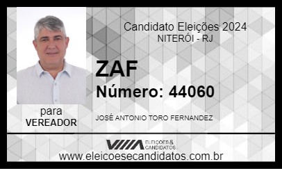 Candidato ZAF 2024 - NITERÓI - Eleições