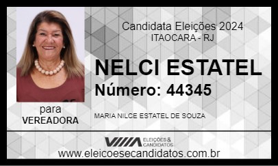 Candidato NELCI ESTATEL 2024 - ITAOCARA - Eleições