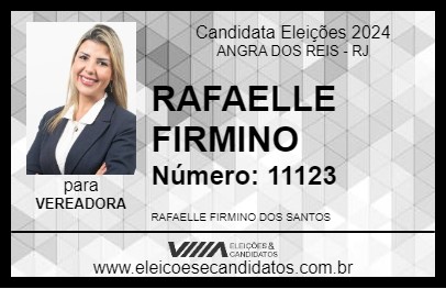 Candidato RAFAELLE FIRMINO 2024 - ANGRA DOS REIS - Eleições