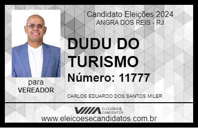 Candidato DUDU DO TURISMO 2024 - ANGRA DOS REIS - Eleições