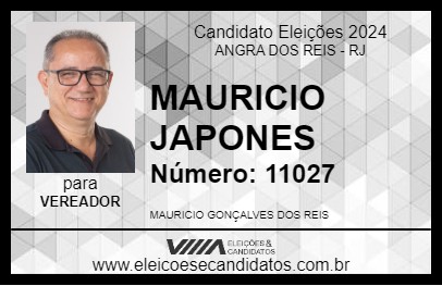 Candidato MAURICIO JAPONES 2024 - ANGRA DOS REIS - Eleições