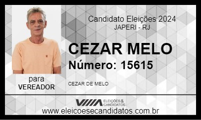 Candidato CEZAR MELO 2024 - JAPERI - Eleições