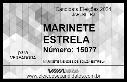 Candidato MARINETE ESTRELA 2024 - JAPERI - Eleições