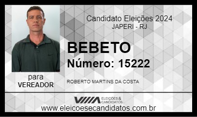 Candidato BEBETO 2024 - JAPERI - Eleições