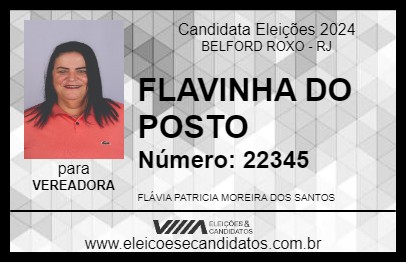 Candidato FLAVINHA DO POSTO 2024 - BELFORD ROXO - Eleições